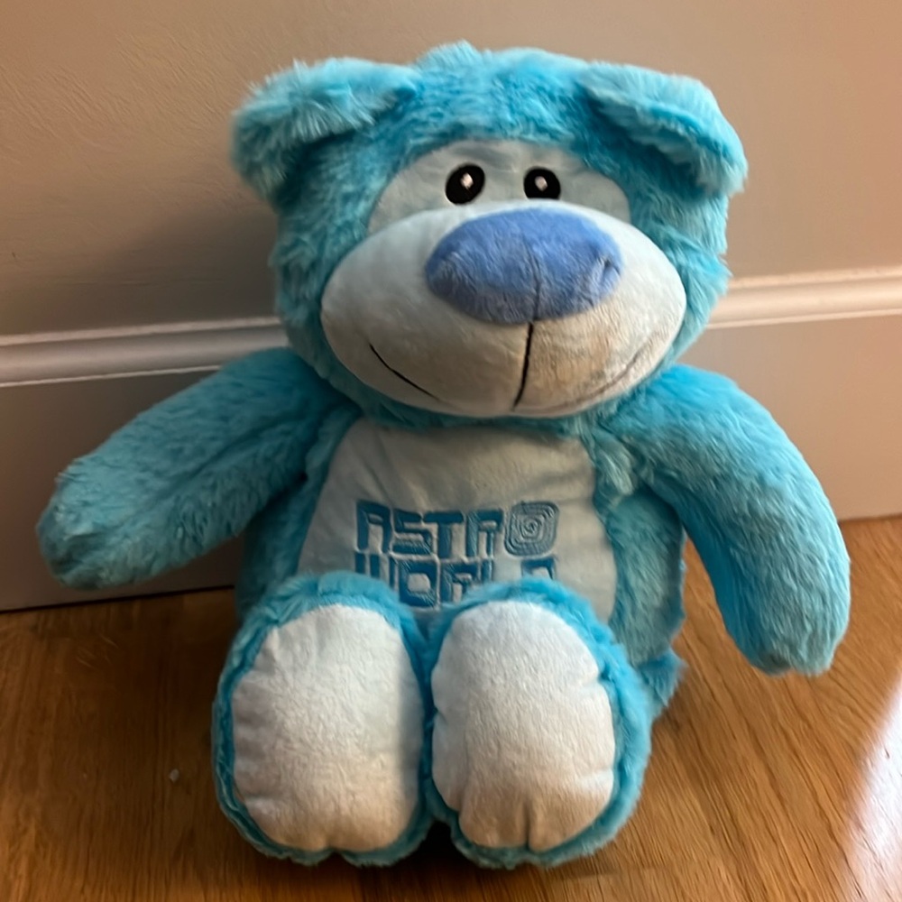 Brand New Blue Astroworld Teddy Bear Travis Scott Tour Merch